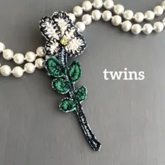 ⑤53ミナペルホネン ブローチアクセサリー コサージュ ハンドメイド