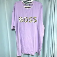 HUGO BOSS メンズ　tシャツ パープル
