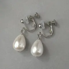 SALE♢no.607♢大粒•シェルパール•ネジバネイヤリング58