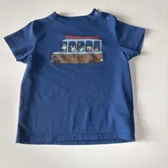 mont-bell キッズ Tシャツ バス柄 ブルーのサムネイル