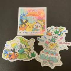 き*き様 韓国限定 ポケモン30周年ステッカー ツタージャ・ポカブ・ミジュマルのサムネイル