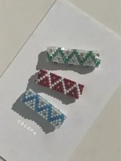 【冬限定】クリスマス　ビーズリング