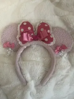 ディズニー 水玉リボンカチューシャ