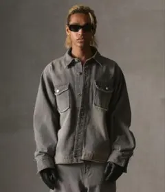 GRANCY ZipDesign DenimShirt Jacket Lサイズ