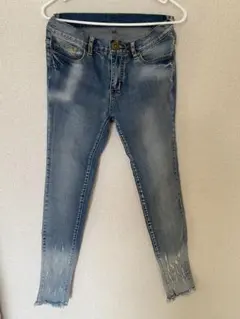 antiqua アンティカ　スキニーデニム ライトブルー　Sサイズ