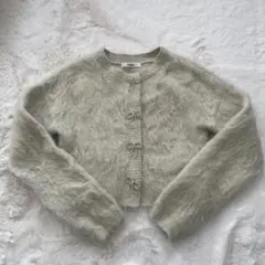 SNIDEL スナイデル　クロップドカーディガングリーン