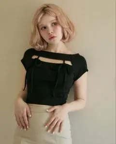 新品タグ付き ANDMARY Bebe mini dress 黒 - メルカリ