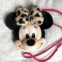 ディズニー ミニー ショルダーバッグ ヒョウ柄