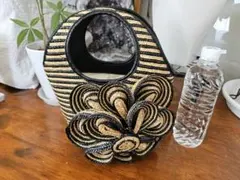 ケイトスペード かごバッグ フラワー　立体花