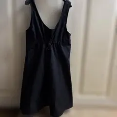 ZARA チュニックワンピース　ドローコード　黒のサムネイル