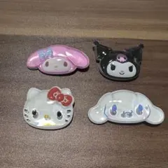 ぷっくりったい　バッジ　キティ　シナモロール　マイメロ　クロミ　4個セット