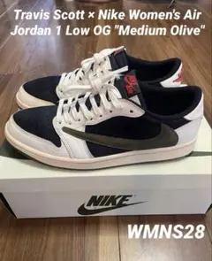 Travis Scott×Air Jordan1 Low MediumOliveのサムネイル
