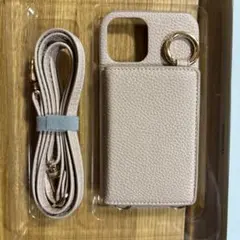 RISUKAI スマホケース iPhone 12 ショルダーストラップ付