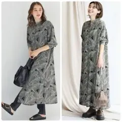 JOURNAL STANDARD relumeリーフ柄2WAYロングワンピース