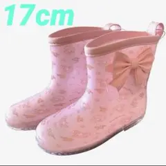 sanrio マイメロ 長靴 17cm レインブーツ ピンク 総柄 リボンのサムネイル