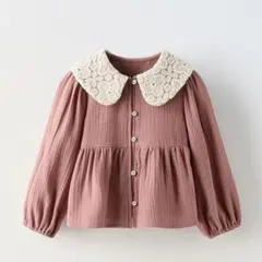 ZARA baby クロシェ編みカラーシャツ 86cm