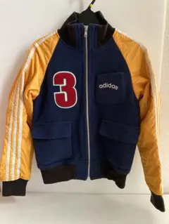adidas ネイビー/オレンジ ジャンパー　M