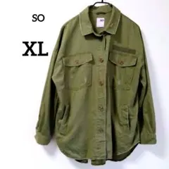 SO ミリタリージャケット ダメージ加工 XL オリーブグリーン