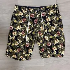ユナイテッドアローズ ショートパンツ M フローラル柄 紐ウエスト