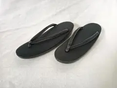 タイムセール！お買い得！ヴィンテージ 黒草履 着物 和風 喪服 昭和レトロ
