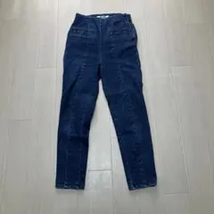 SLY JEANS ダークブルー ハイウエストデニムパンツ