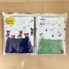 【新品・未開封】ユニクロ 半袖 パジャマ ミッフィー くまのがっこう 100cm