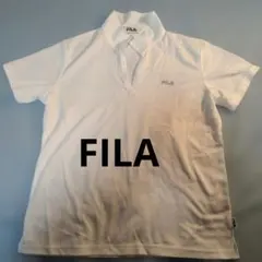 FILA ホワイト ポロシャツ Lサイズのサムネイル