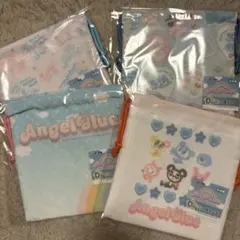 エニマイくじ エンジェルブルー D賞 巾着ポーチ　コンプリートセット