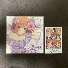 映画五等分の花嫁＊ 入場者特典③ 中野二乃　ミニ色紙