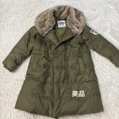 お値下げ中‼︎美品‼︎暖かい‼︎JENNI オリーブ ダウンコート 150㎝