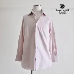 Ermenegirdo Zegna コットンヘリンボーン　セミワイドカラーシャツのサムネイル