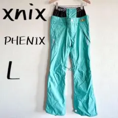 L スノボパンツ　ボトムス　スノーウェア　ライトブルー　ベント　ベンチレーション