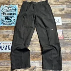 ピ*助様 Dickies ダブルニー ワークパンツ ルーズフィット 焦茶 L相当