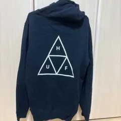HUF パーカー ブラック トライアングルロゴ