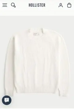 ★お値下げ★Hollister ボクシーウォッシュ クルーネックセーターのサムネイル