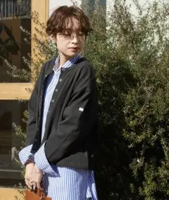 MACOBER×FREAK’S STORE　別注天竺スナップボタンカーディガン