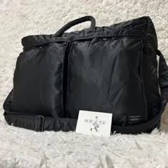 未使用級✨ ポーター タンカー ボストンバッグ 2way 黒 ブラック