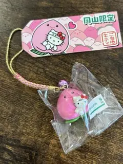 ご当地キティ ハローキティ 根付け 岡山 桃 桃太郎