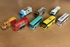 4台セット ロングトミカ まとめ売り（クレーン車・連節バス・キャリア