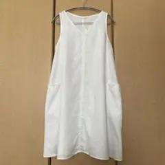 再お値下げ　新品タグ付きスタディオクリップリネン Vネックノースリーブチュニック