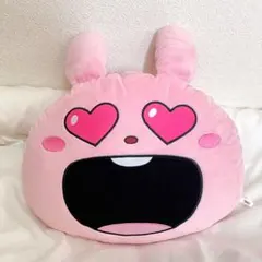 にしむらゆうじ作品 ラブラビット でっかいフェイスクッション ハート