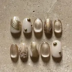 ネイルチップ マグネットネイル ニュアンスネイル お洒落ネイル 個性派ネイル