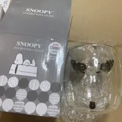スヌーピー　ダブルウォールグラス