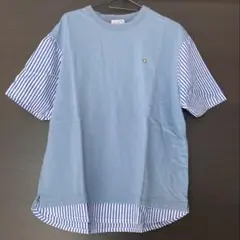 アーノルドパーマー　アーノルドパーマー　切替　Tシャツ M 水色