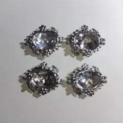 天然石　水晶パーツ４つセット