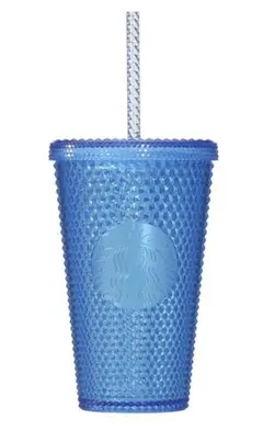 【夏廃盤モデル】スターバックス・タンブラー　タンブラーバンピーブルー473ml★
