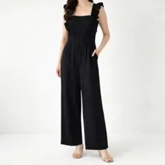 COCODEAL フリルデザインオールインワン ブラック S | Mercari