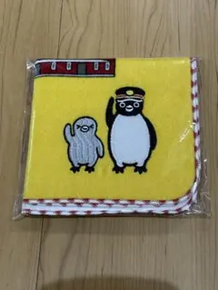 Suicaペンギン 刺繍ハンドタオル 東京駅舎 新品未開封