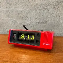レトロ TOSHIBA /電気目覚まし時計 TCM-953[赤] - メルカリ
