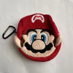 マリオ　顔　デザイン　ポーチ　コインケース 小物入れ